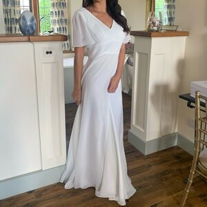 Long white gown